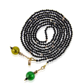 Joker Wickelkette-Kristallkette mit Murano Perlen, Spinell – Halsketten – Ansicht 3