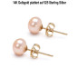Classique – Süßwasserperlen-Ohrstecker Rosa/Pink, 7,5–8 mm Classique – Süßwasserperlen-Ohrstecker Rosa/Pink, 7,5–8 mm