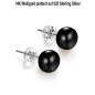 Classique – Süßwasserperlen-Ohrstecker Schwarz, 9–9,5 mm Classique – Süßwasserperlen-Ohrstecker Schwarz, 9–9,5 mm