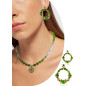 Birmanie – Peridot-Creolen, 24K vergoldet Birmanie – Peridot-Creolen, 24K vergoldet