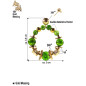 Birmanie – Peridot-Creolen, 24K vergoldet Birmanie – Peridot-Creolen, 24K vergoldet