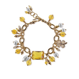 Citron 24K Gliederkette-Armband,Citrin,Süßwasserperlen – Inspirationen – Ansicht 3