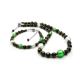 Jade noir Armband mit Jade, Muranoglas, Hämatit 14K – Armbänder – Ansicht 4
