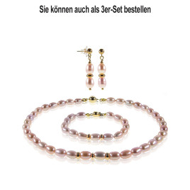 Trio Süßwasserperlen Armband, 9-10mm – Armbänder – Ansicht 5