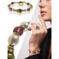 Couronne – Armband mit Süßwasserperlen, Muranoglas und 24K Vergoldung Couronne – Armband mit Süßwasserperlen, Muranoglas und 24K Vergoldung