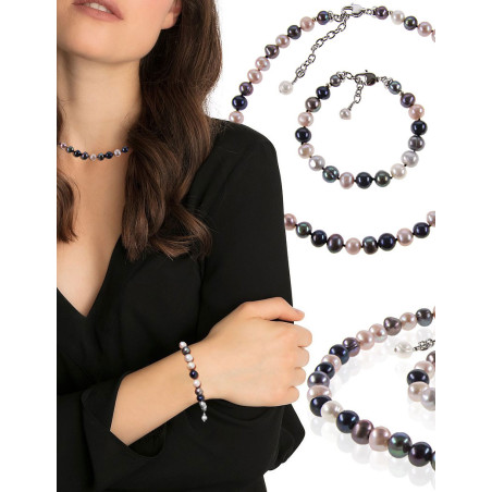 Rendez-vous – Perlenarmband Multi-Color, 7,5–9 mm