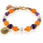 Anthea – Süßwasserperlen-Armband mit Chalcedony und Amethyst Anthea – Süßwasserperlen-Armband mit Chalcedony und Amethyst