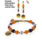 Anthea – Süßwasserperlen-Armband mit Chalcedony und Amethyst Anthea – Süßwasserperlen-Armband mit Chalcedony und Amethyst
