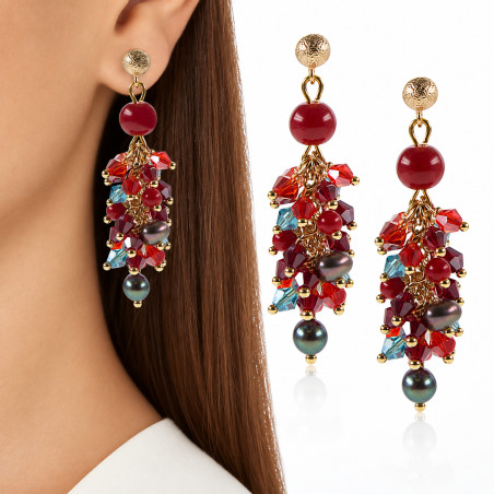 Corail royal 14K Süßwasserperlen-Koralle-Ohrhänger – Inspirationen – Ansicht 1