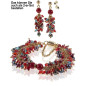 Corail royal 14K Süßwasserperlen-Koralle-Ohrhänger Corail royal 14K Süßwasserperlen-Koralle-Ohrhänger