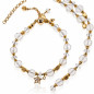 Cristal de roche – Bergkristall-Armband, 24K vergoldet Cristal de roche – Bergkristall-Armband, 24K vergoldet