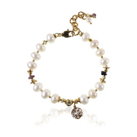Caméléon Perlenarmband mit Turmalin – Armbänder – Ansicht 1