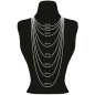 Trio – 3-teiliges Süßwasserperlen-Set Flieder mit Kette, Armband und Ohrhängern, 9–10 mm