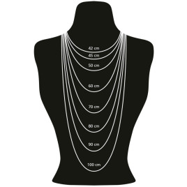 Classique Elegante Süßwasserperlen Kette, Schwarz – Halsketten – Ansicht 4