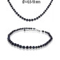 Classique – schwarze Süßwasserperlen-Kette, 6,5–10 mm Classique – schwarze Süßwasserperlen-Kette, 6,5–10 mm